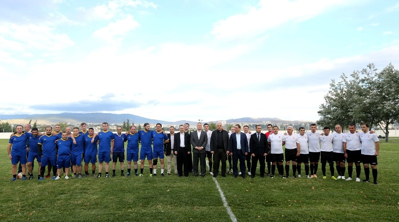 შს სამინისტროს და აშშ-ს საელჩოს თანამშრომლებს შორის ამხანაგური საფეხბურთო მატჩი გაიმართა