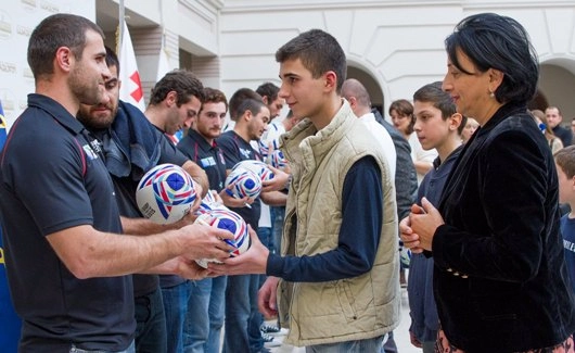 საკრებულოში საქართველოს მორაგბეთა ეროვნულ ნაკრებს უმასპინძლეს