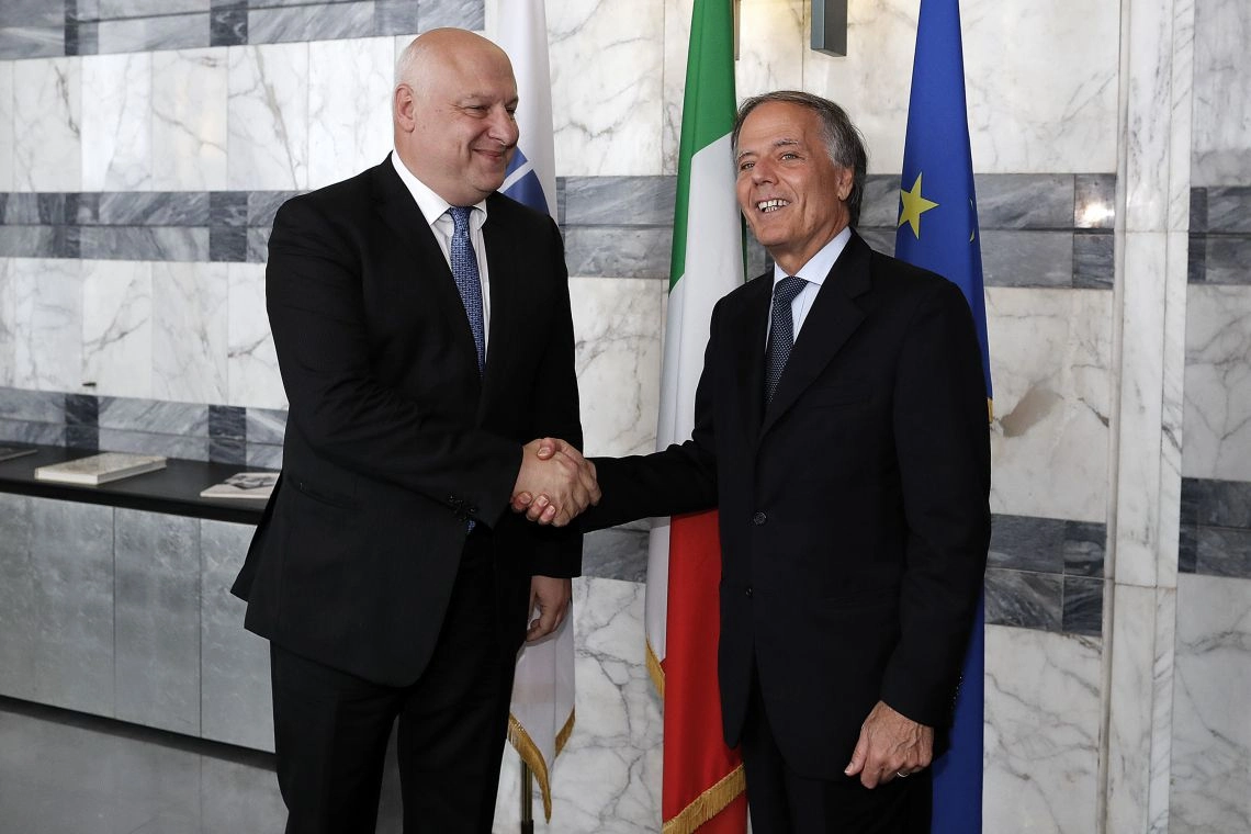 ეუთოს საპარლამენტო ასამბლეის პრეზიდენტი გიგი წერეთელი იტალიაში მთავრობის წევრებს შეხვდა