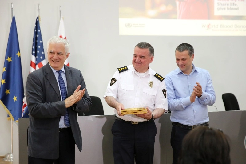 შს სამინისტრო უანგარო დონორობისთვის დაჯილდოვდა