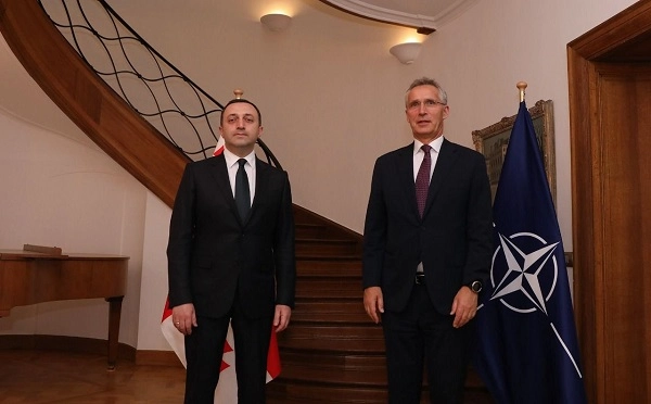 ვისაუბრეთ უკრაინაში რუსეთის უკანონო ომზე - სტოლტენბერგი ღარიბაშვილთან შეხვედრის შემდეგ