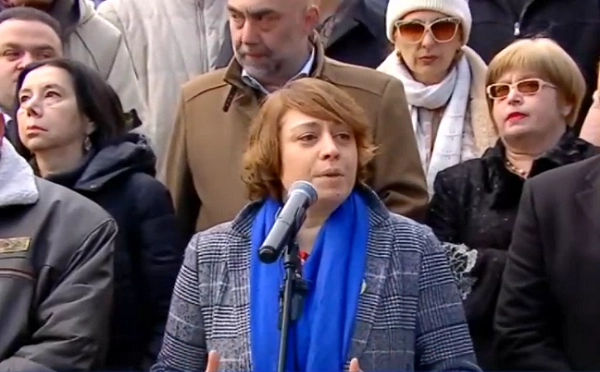 რუსთაველზე კიდევ ერთხელ უნდა ვანახოთ, რომ ერთად ვამბობთ: საქართველოს აქვს ევროპული განვითარების მომავალი და არ წავა წარსულში - ელენე ხოშტარია