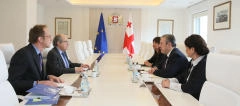 გიორგი კვირიკაშვილი ნილს სკოტს და საერთაშორისო ექსპერტ ედ მელკერტს შეხვდა
