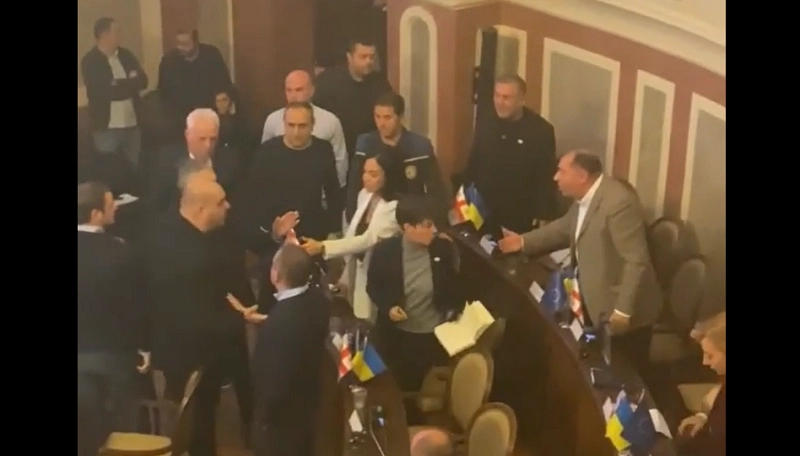 თბილისის საკრებულოს სხდომაზე „ქართული ოცნებისა“ და ოპოზიციის წარმომადგენლებს შორის დაპირისპირება მოხდა