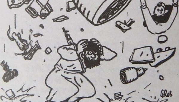 Charlie Hebdo-მ ეგვიპტეში ჩამოვარდნილი რუსული ავიალაინერის კარიკატურები გამოაქვეყნა