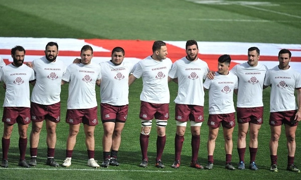 ქართველ მორაგბეებს ჰიმნის შესრულების დროს მაისურზე ტატუნაშვილის გვარი ეწერათ