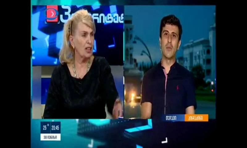“გაჩუმდი... უზრდელი ხარ.. გააჩუმეთ ახლა!“ - დაპირისპირება პირდაპირ ეთერში (ვიდეო)