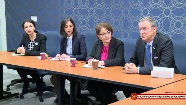 თინათინ ხიდაშელი ევრაზიის ებრაელთა მხარდამჭერი ეროვნული კოალიციის წარმომადგენლებს შეხვდა