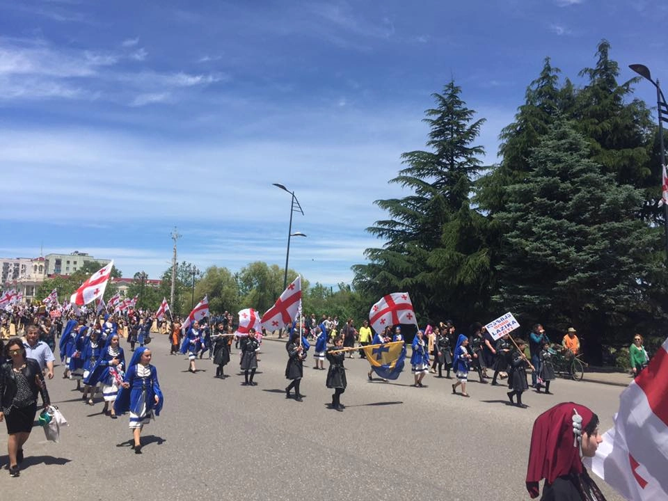 საქართველოს დამოუკიდებლობის დღე ფოთშიც აღნიშნეს
