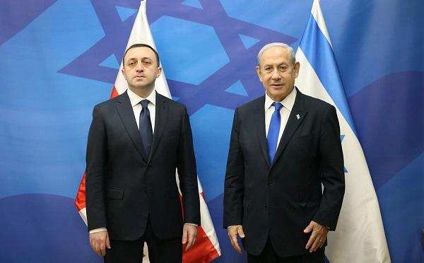 ირაკლი ღარიბაშვილი ბენიამინ ნეთანიაჰუს შეხვდა