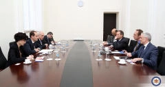 მიხეილ ჯანელიძე ნილს სკოტს და ილივერ ბიურკის  შეხვდა