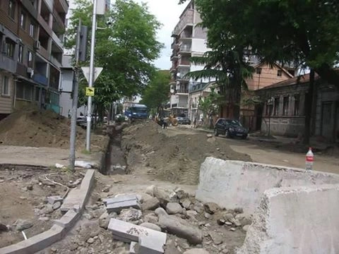   ბათუმში, პუშკინის ქუჩის კეთილმოწყობა დასასრულს უახლოვდება