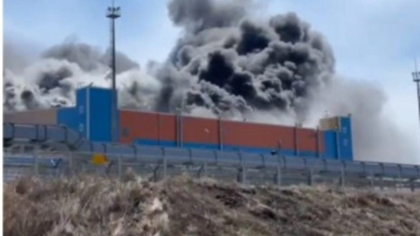 რუსეთში, კუნძულ სახალინზე თბოელექტროსადგური იწვის