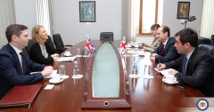 მიხეილ ჯანელიძე დიდი ბრიტანეთისა და ჩრდილოეთ ირლანდიის გაერთიანებული სამეფოს ელჩს შეხვდა