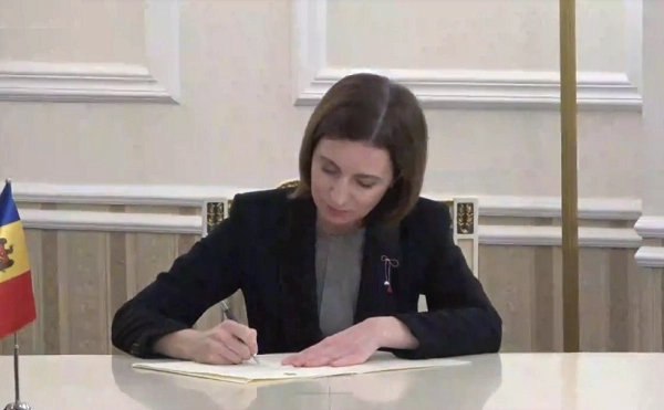 მაია სანდუმ მოლდოვის ევროკავშირში წევრობის განაცხადს ხელი მოაწერა